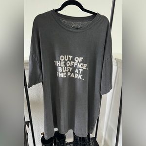 Dark grey Adelaide’s Fort oversized Disney tshirt size 2XL.